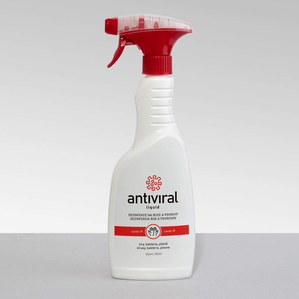 Dezinfekce ANTIVIRAL Liquid 500 ml s aplikátorem